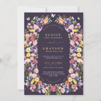 Colourful Spring Wildflower Meadow Garden Wedding