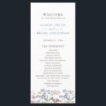 Colourful Spring Wildflower Meadow Garden Wedding  Program<br><div class="desc">Capture the beauty of nature on your special day with our exquisite wildflower watercolor wedding program. Elegant, unique, and blooming with love. Use the text fields to personalize your design with your own wording and details. If you want to change the font style, colour or text placement, simply click the...</div>