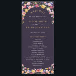 Colourful Spring Wildflower Meadow Garden Wedding  Program<br><div class="desc">Make your wedding day unforgettable with our beautifully crafted, floral wedding program. The delicate pastel flower wreath brings a romantic, garden-inspired touch to your celebration. Personalize the card with your own text, and easily adjust the font style, colour, and layout to suit your taste by clicking the 'Customize Further' button....</div>