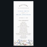 Colourful Spring Wildflower Meadow Garden Wedding  Program<br><div class="desc">Capture the beauty of nature on your special day with our exquisite wildflower watercolor wedding program. Elegant, unique, and blooming with love. Use the text fields to personalize your design with your own wording and details. If you want to change the font style, colour or text placement, simply click the...</div>