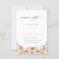 Colourful Spring Wildflower Meadow Garden Wedding