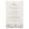 Colourful Spring Wildflower Meadow  Wedding Menu