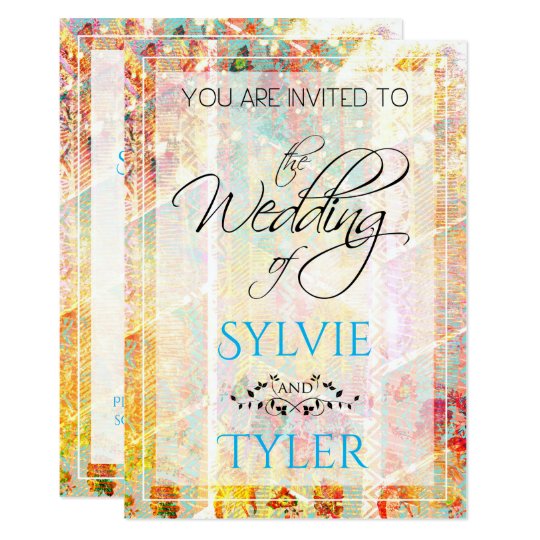 Colourful Springtime Sparkle Boho Card