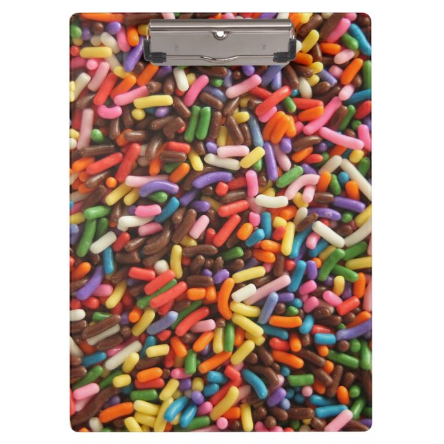 Colourful Sprinkles Clipboard (Front)