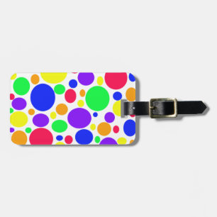 Colourful Spunky Spots Luggage Tag