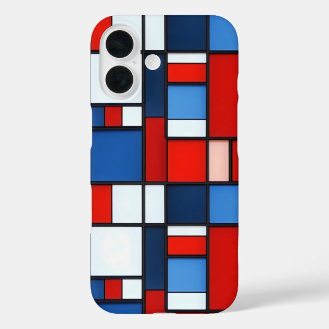 Colourful Square Pattern Case-Mate iPhone Case (Back)