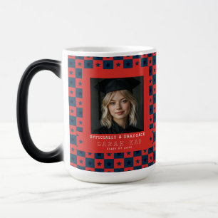 Colourful Square Print Congrat Graduate Magic Mug