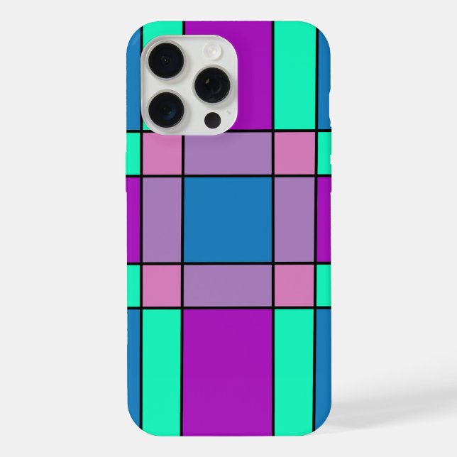 Colourful Squared iPhone Case (Back)
