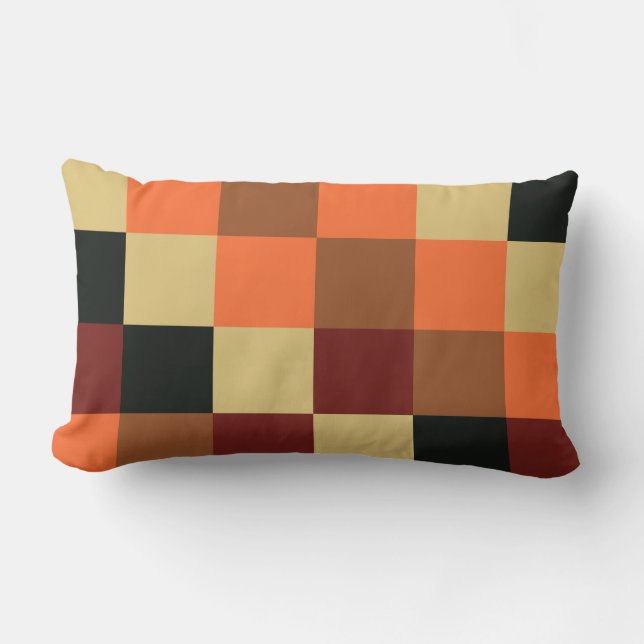 Colourful Squares 04 Lumbar Pillow (Front)