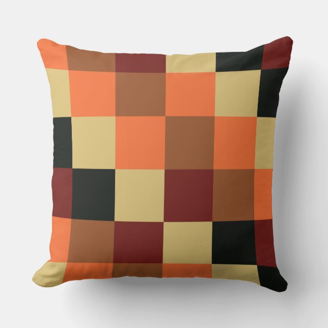 Colourful Squares 04 Throw Pillow (Front)