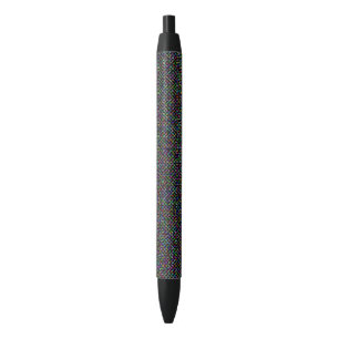 colourful squares geometric unique vibrant pattern black ink pen