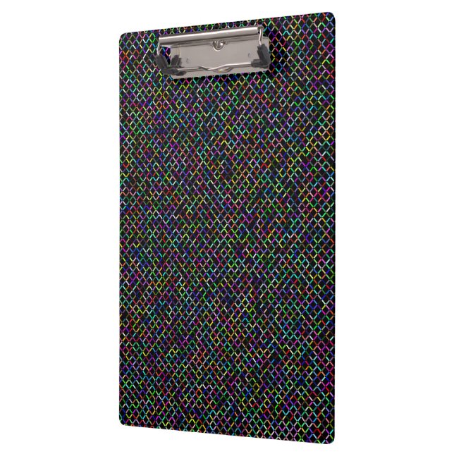 colourful squares geometric unique vibrant pattern clipboard (Left)