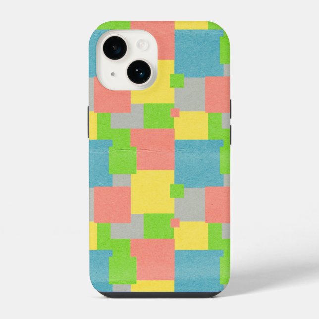 Colourful Squares iPhone Case (Back)