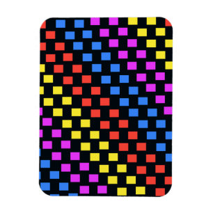 Colourful Squares Magnet