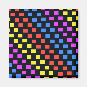 Colourful Squares Magnet