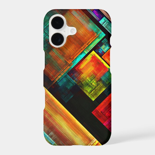 Colourful Squares Modern Abstract Art Pattern #04 (Back)