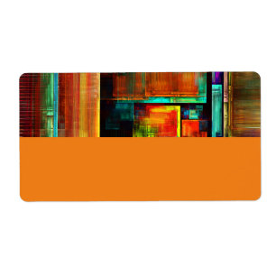 Colourful Squares Modern Abstract Art Pattern #04