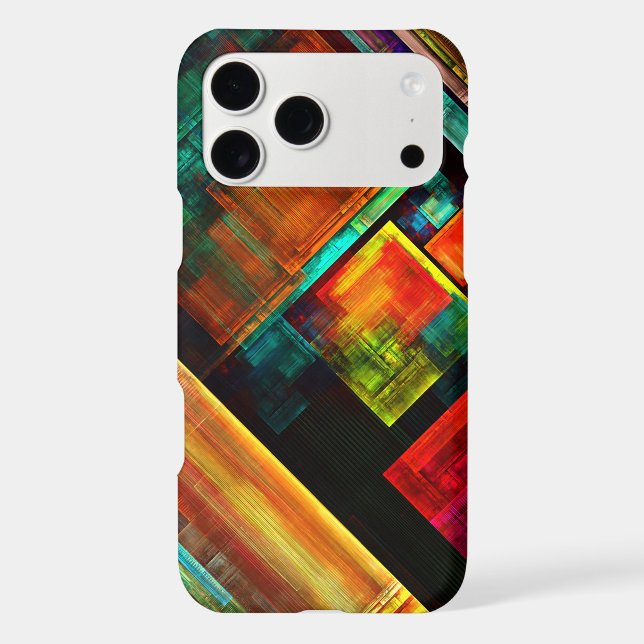 Colourful Squares Modern Abstract Art Pattern #04 (Back)