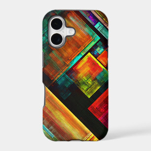 Colourful Squares Modern Abstract Art Pattern #04