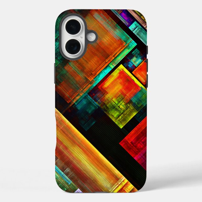 Colourful Squares Modern Abstract Art Pattern #04 Case-Mate iPhone Case (Back)