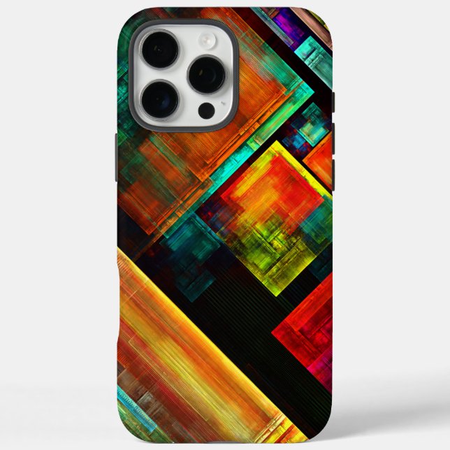 Colourful Squares Modern Abstract Art Pattern #04 Case-Mate iPhone Case (Back)