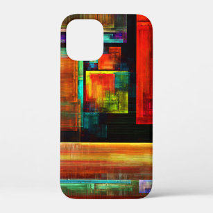 Colourful Squares Modern Abstract Art Pattern #04 iPhone 12 Mini Case