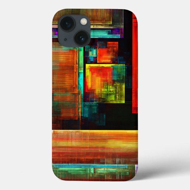 Colourful Squares Modern Abstract Art Pattern #04 Case-Mate iPhone Case (Back)