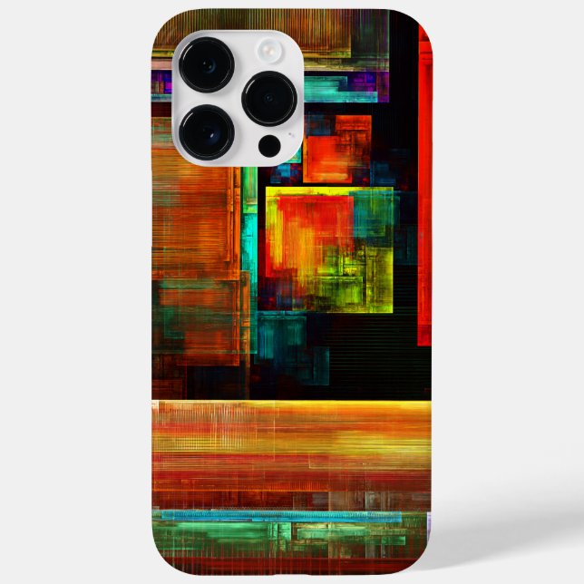 Colourful Squares Modern Abstract Art Pattern #04 Case-Mate iPhone Case (Back)