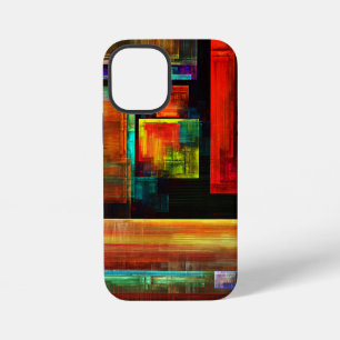 Colourful Squares Modern Abstract Art Pattern #04 iPhone 12 Mini Case