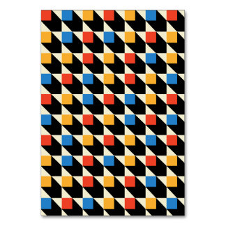 Colourful Squares Table Cards
