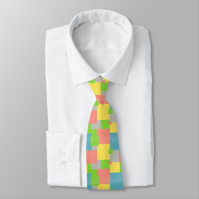 Colourful Squares Tie (Tied)