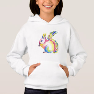 colourful squirrel hoodie