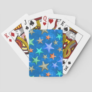 Colourful Stafish Summer Beach Nautical Coastal Playing Cards