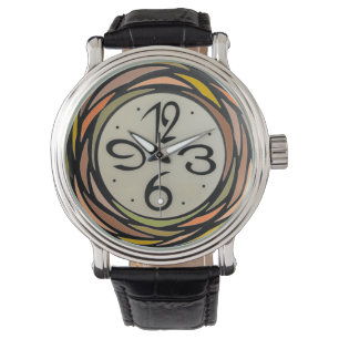 Colourful Stain Glass Pattern Watch