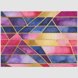 Colourful Stained Glass Art Tissue Paper