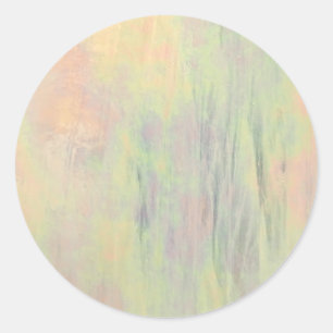 Colourful Stained Glass Classic Round Sticker