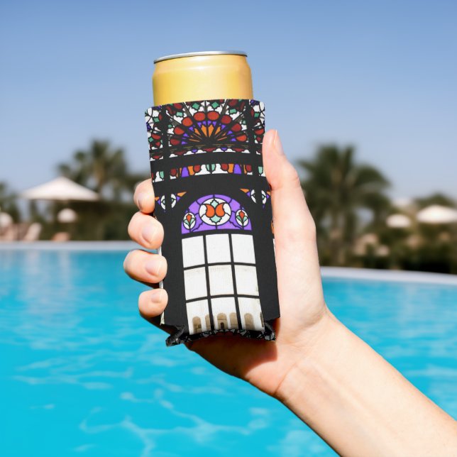 Colourful Stained Glass Seltzer Can Cooler (In Situ Pool)