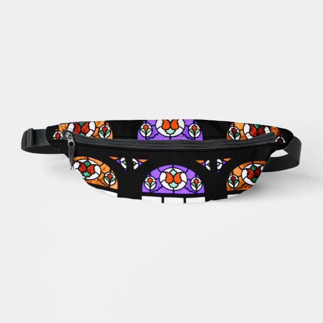 Colourful Stained Glass Window Fanny Pack (Front)