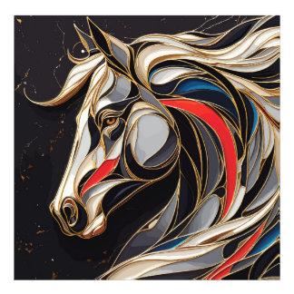 Colourful Stallion Spirit Photo Print