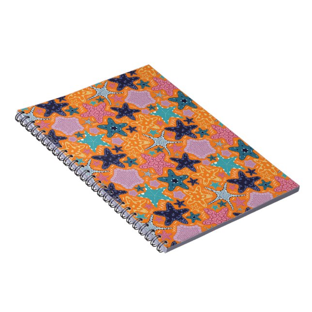 Colourful Star fishes Notebook (Right Side)