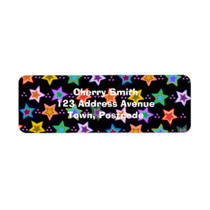 Colourful star pattern