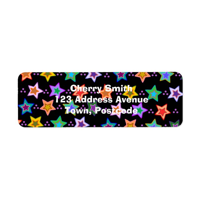 Colourful star pattern (Front)