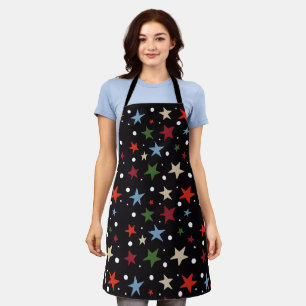 Colourful Star Pattern Apron