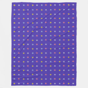 Colourful Star Pattern Fleece Blanket