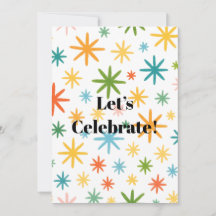 Colourful star pattern