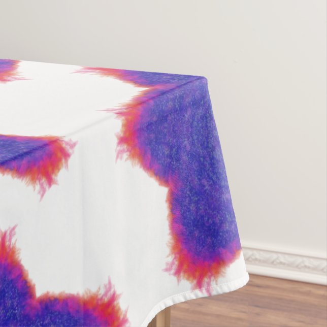 Colourful star rainbow tablecloth (In Situ)