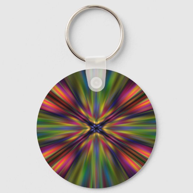 Colourful starburst keychain (Front)
