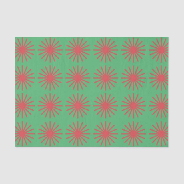 Colourful Starburst Pattern Tissue Paper (Front)