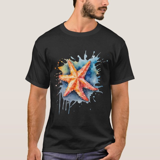 Colourful Starfish  T-Shirt (Front)