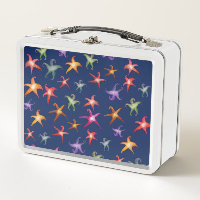 Colourful Starfishes, Sea stars  Lunchbox (Front)
